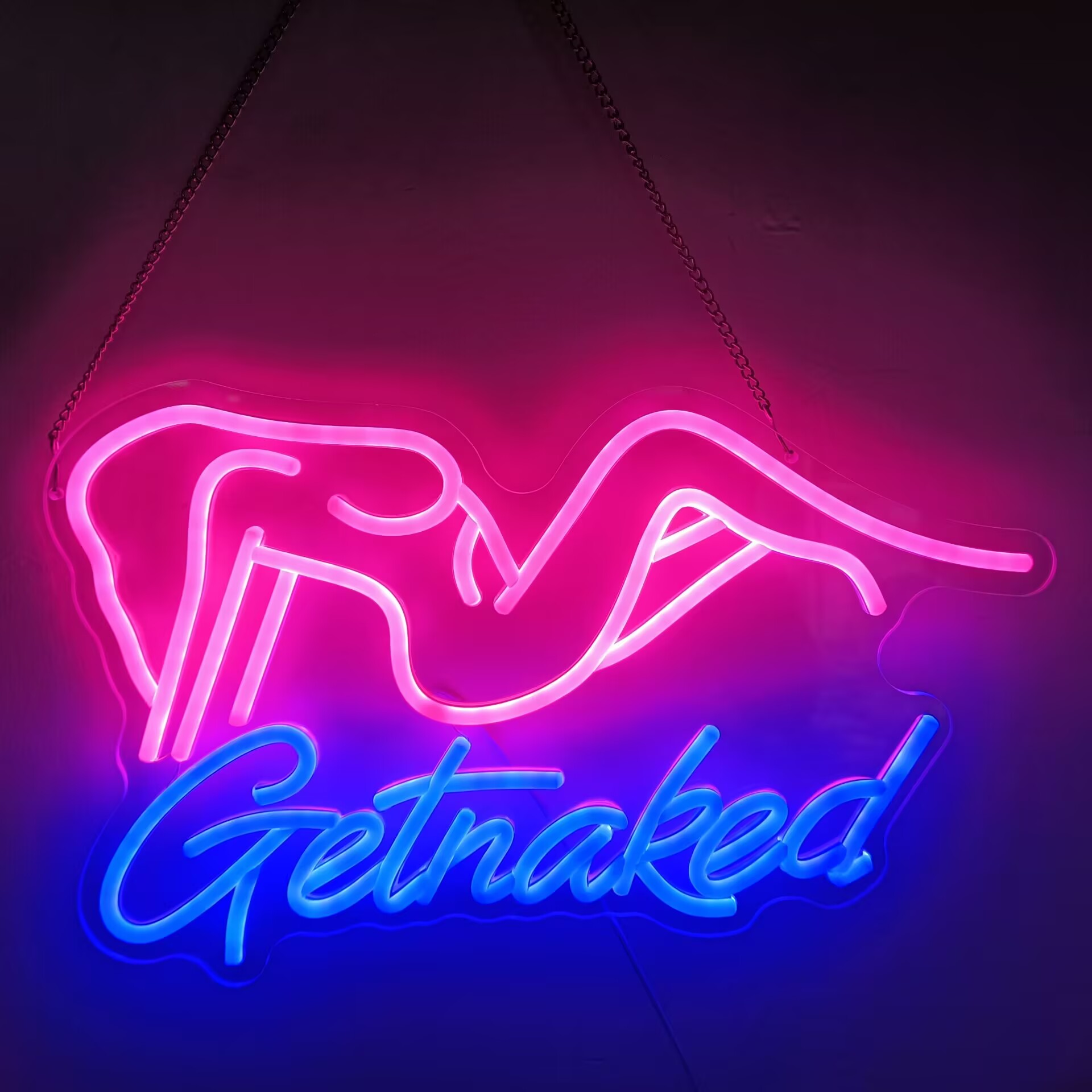 Party Games Shop - LED Neon Lichtreclame Vrouwelijke Figuur Neonbord