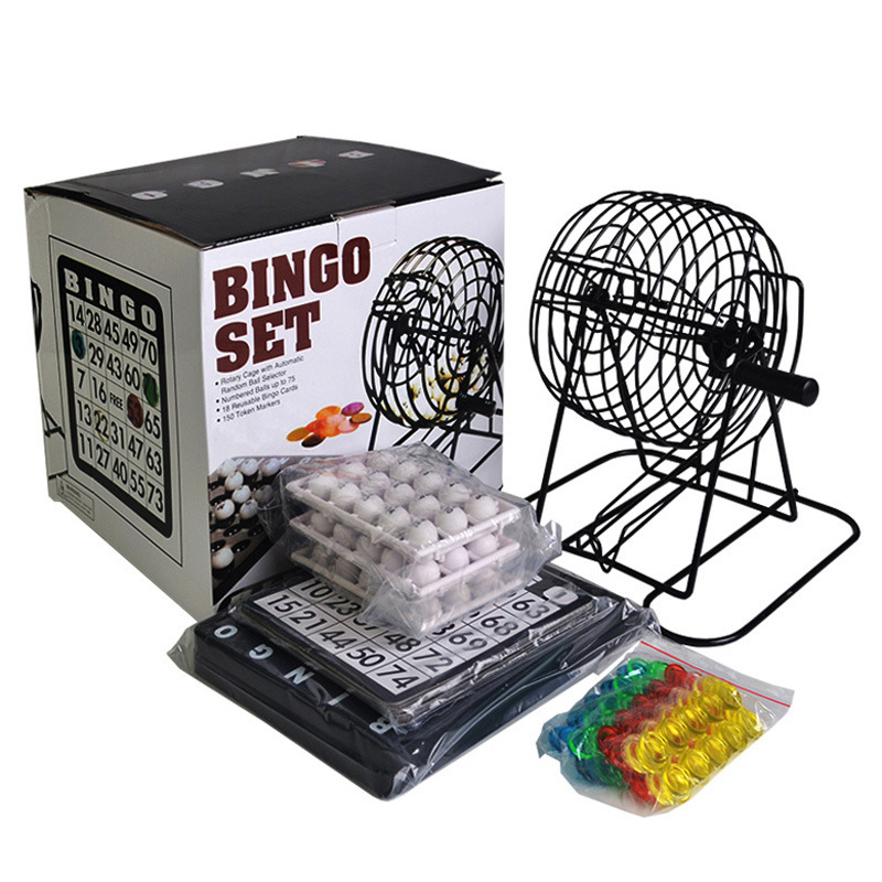 Party Games For Adults Large Group - Bingo Loterij Machine Stalen Bingo Spelkooi