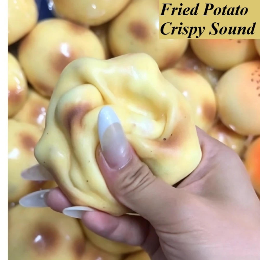 Party Games Questions - Gefrituurde Aardappelvormige Squishy Speelgoed Knapperig Geluid
