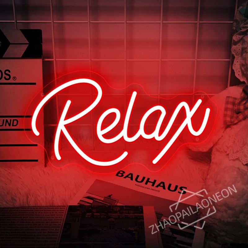 Party Games Shop - Relax LED-neonborden Massage Shop Slaapkamer Wanddecoratie