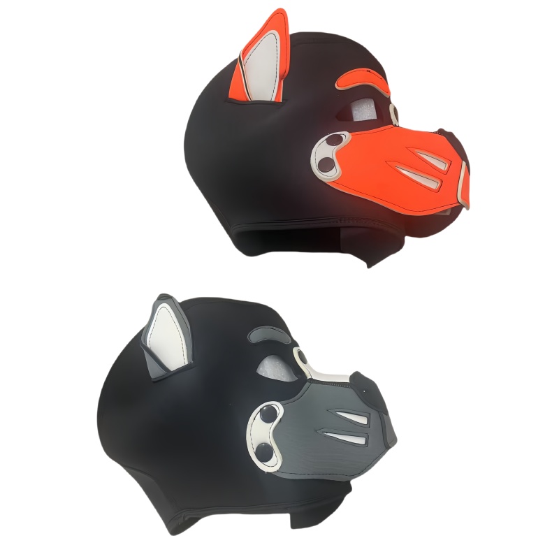 Party Games Shop - Erotisch kleurrijk hond kapmasker met unisex