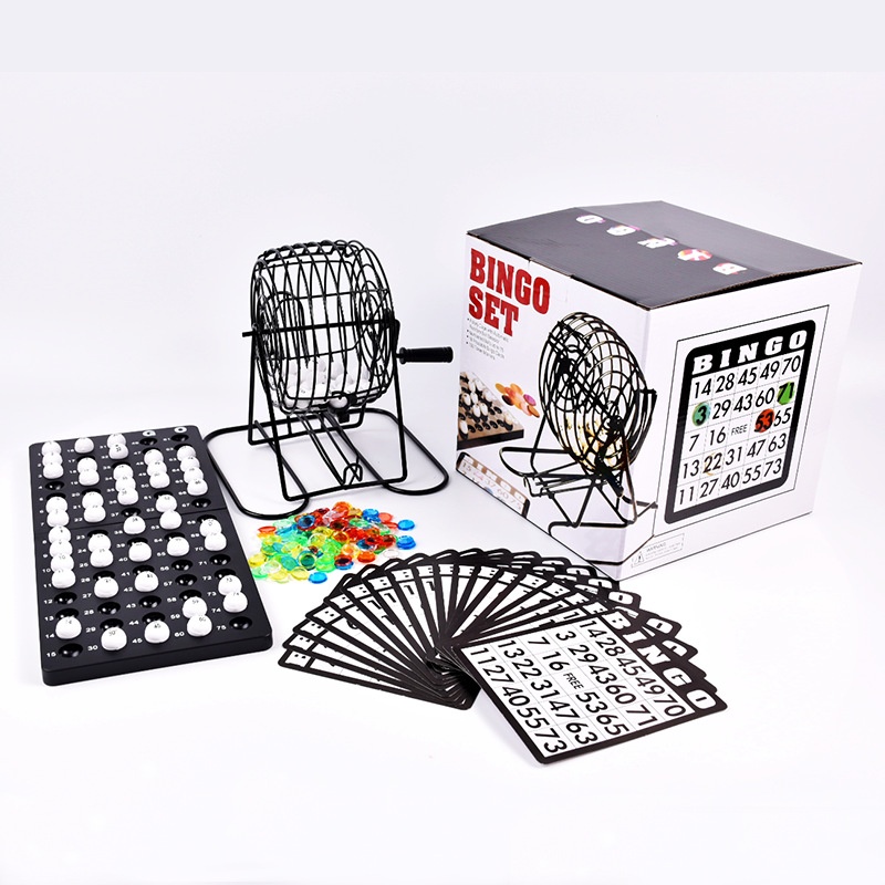 Party Games For Adults Large Group - Bingo Loterij Machine Stalen Bingo Spelkooi