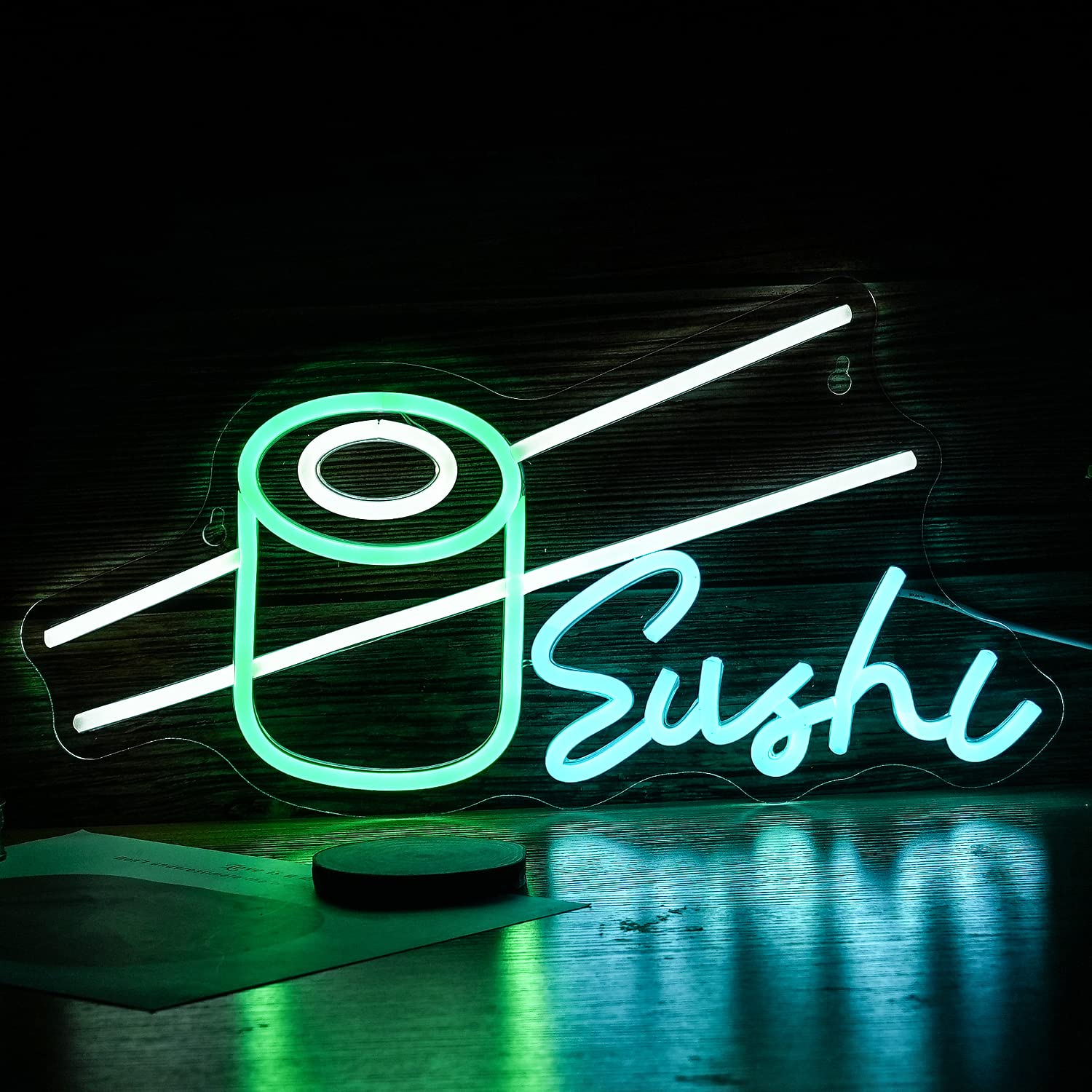 Party Games Shop - Sushi Neon Bord Bar Wijn Glas