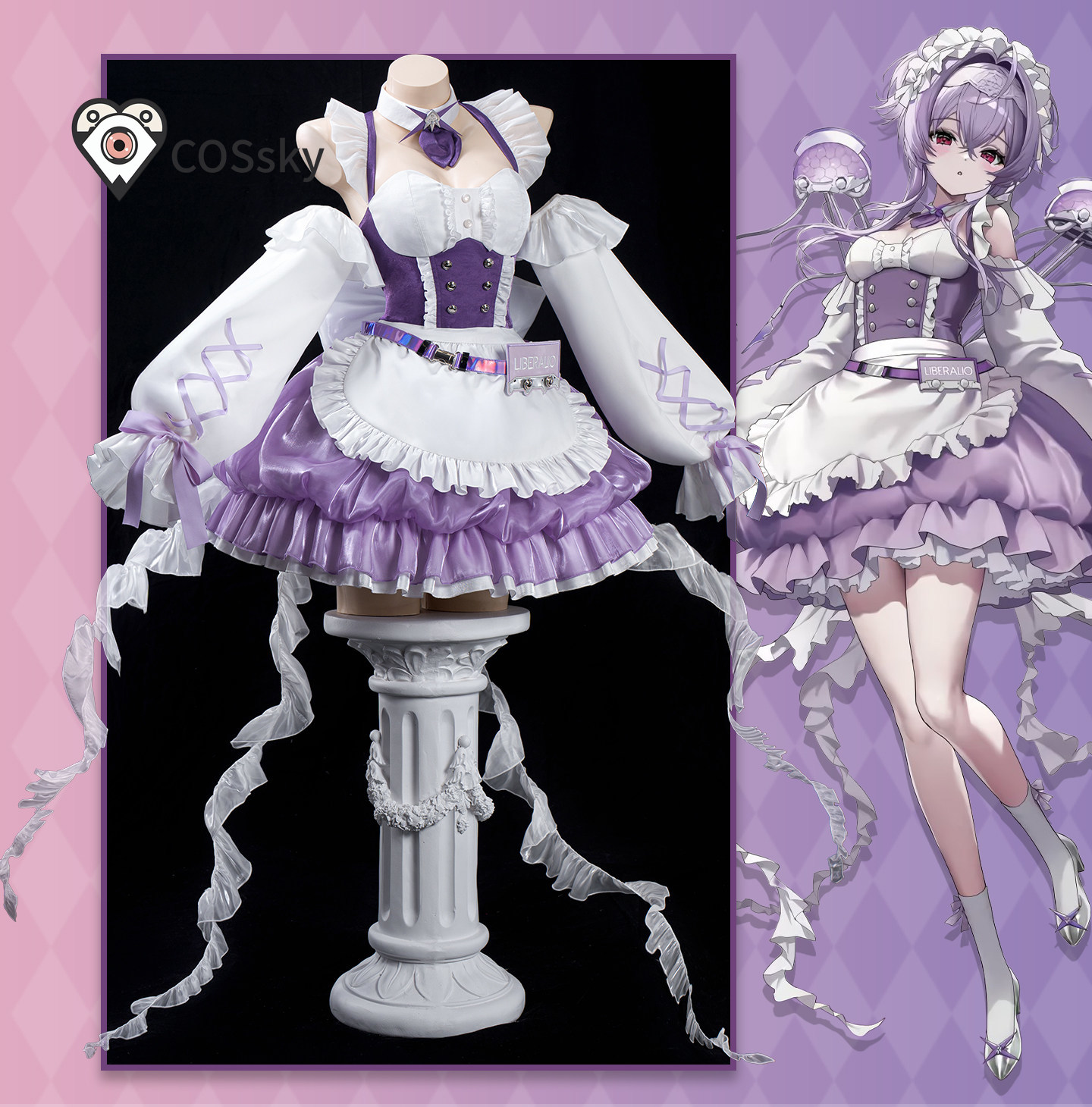 Party Games Shop - Liberalio Koffieshop meidjurk Cosplay Kostuum Spel