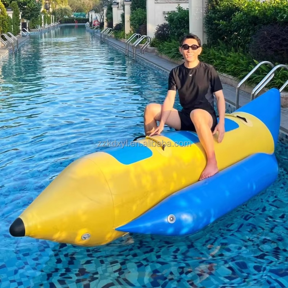 Party Games Mobile - Zwembad Opblaasbaar drijvend speelgoed Bananenboot Kanoën