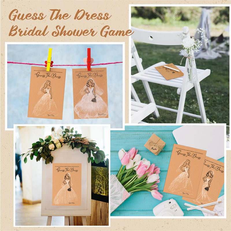 20 stuks Guess Dress Game kaar - Party Games Bridal Shower recensie en prijs
