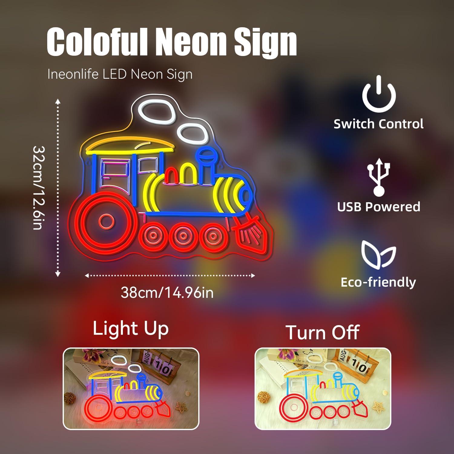 Trein Neon Sign Locomotief Led - Party Games Shop recensie en prijs