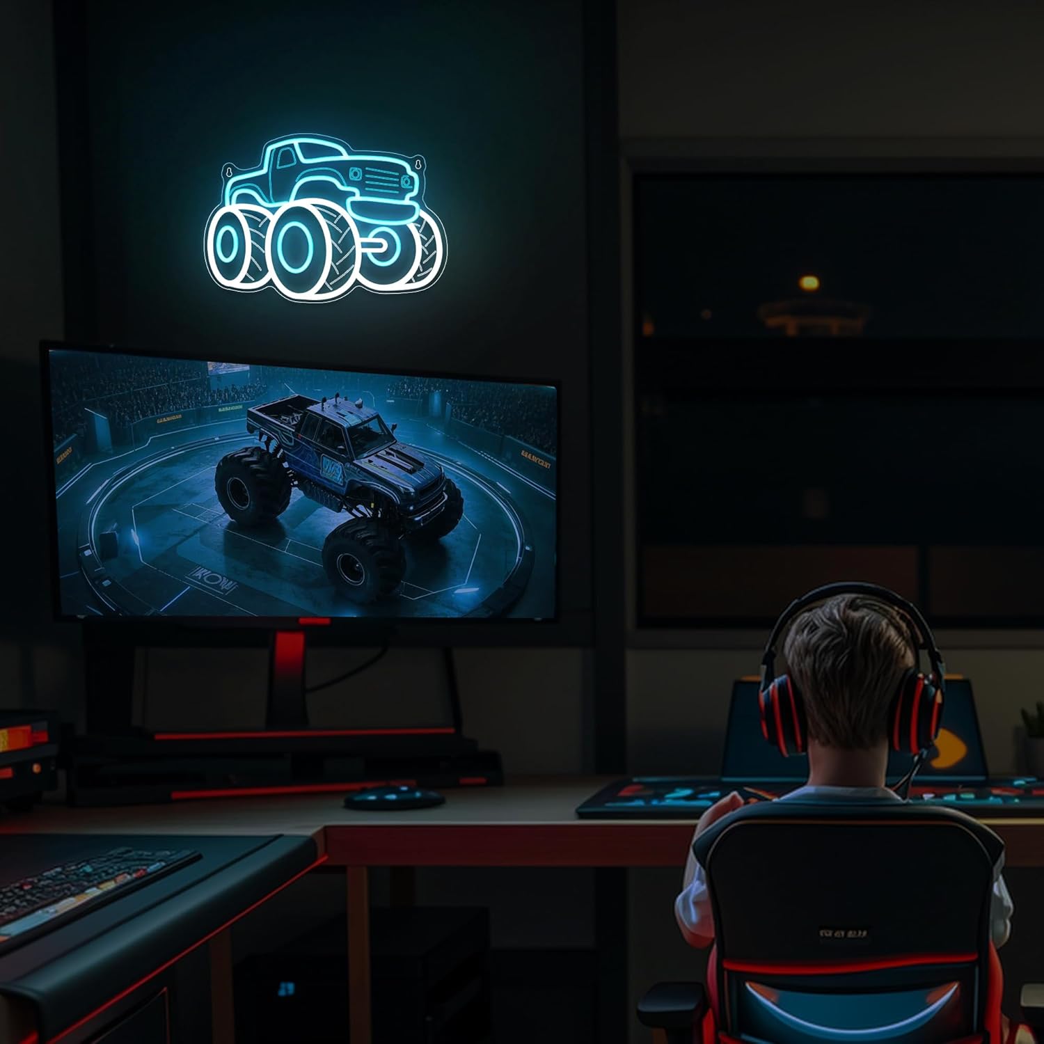 Truck Neon Sign USB Dimbare LE - Party Games Shop recensie en prijs