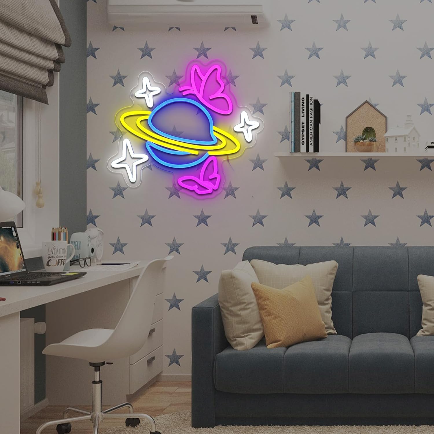Planeet Vlinder Ster Neon Lich - Party Games Shop recensie en prijs