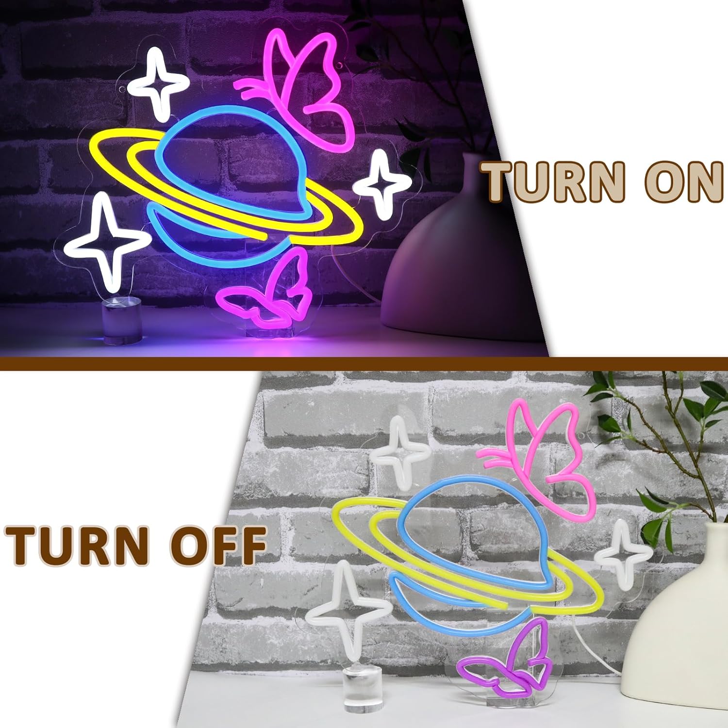Planeet Vlinder Ster Neon Lich - Party Games Shop recensie en prijs