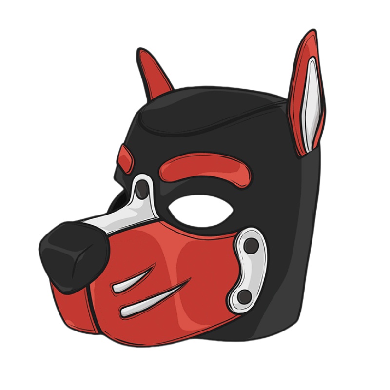 Erotisch kleurrijk hond kapmas - Party Games Shop recensie en prijs