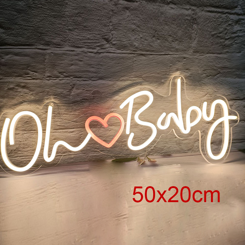 Oh Baby Neon Sign Love Heart L - Party Games Shop recensie en prijs