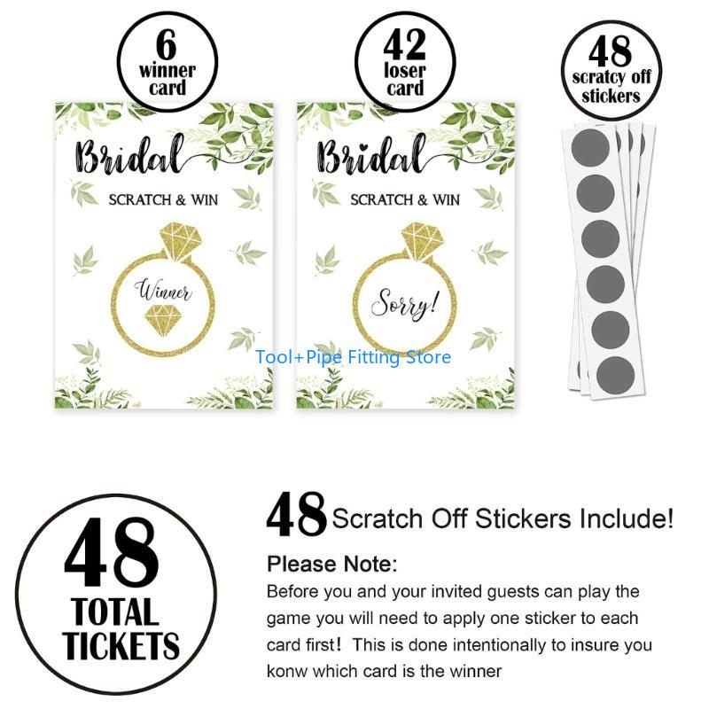 F92B Bruidsdouche Scratch Off  - Party Games Bridal Shower recensie en prijs