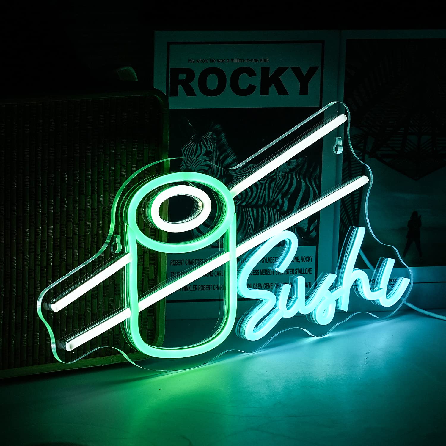 Sushi Neon Bord Bar Wijn Glas  - Party Games Shop recensie en prijs