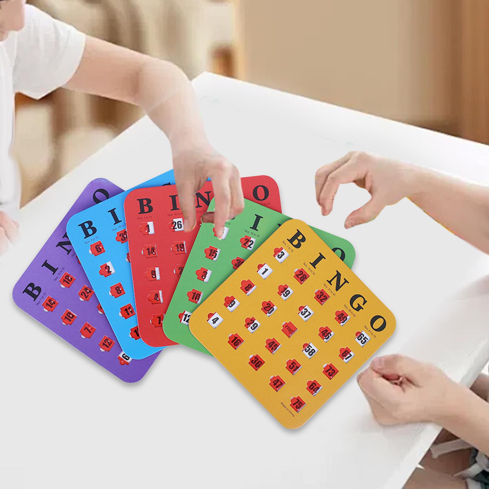 5-delig groot bedrukt bingokar - Party Games For Adults Large Group recensie en prijs