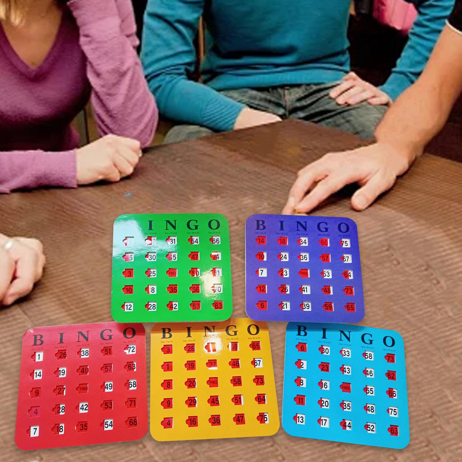 5-delig groot bedrukt bingokar - Party Games For Adults Large Group recensie en prijs